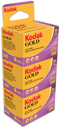 Kodak Gold 200 35mm Film - 36 Exposures - 3 Pack