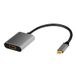 LogiLink CUA0103 USB 3.2 Gen1 Type-C naar HDMI-A Adapterkabel, 0.15m, Zwart/Grijs