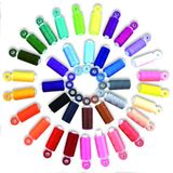 72 stuks klossen naaigaren kit, 36 kleuren spoelen 360 meter per polyester draad, 36 kleuren voorgewikkelde spoel met hoes voor handmachine naaien