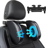 BeiJingLiangPinJiaZuoKeJiWenHuaFaZhanYouXianGongSi Appui-tête de voiture - Coussin d'appui-tête - Voyage confortable - Réglable à 180 degrés - Universel - Noir