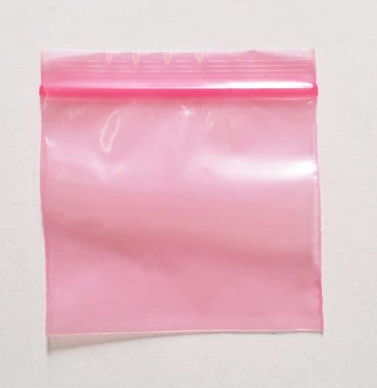 Raadhuis Gripzakje 50 x 50 mm Roze - 100 stuks