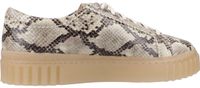 Clarks Mayhill Walk Snake Lea Dames Lage Sneakers - Leer - Maat 37 - Dierenprint