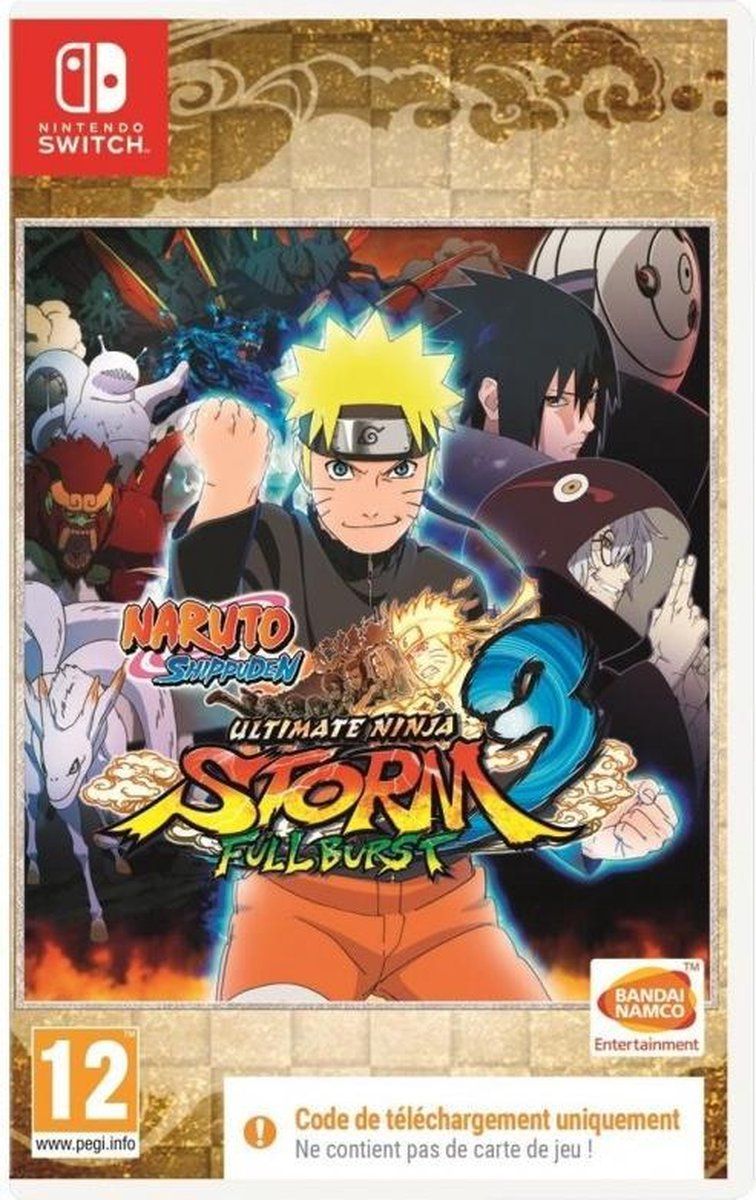 Naruto Ultimate Ninja Storm 3 Full Burst (Code in Box) - Nintendo Switch