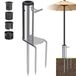 Parasol ancre de plage avec corde à linge rotative et piquet de terre