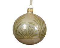 Decoris Kerstballen glas d8 cm parel