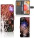 B2Ctelecom Samsung Galaxy A42 5G Wallet Case met Pasjes Vuurwerk