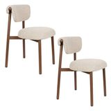 Housecraft Living Lee Eetkamerstoelen Beige - Set van 2
