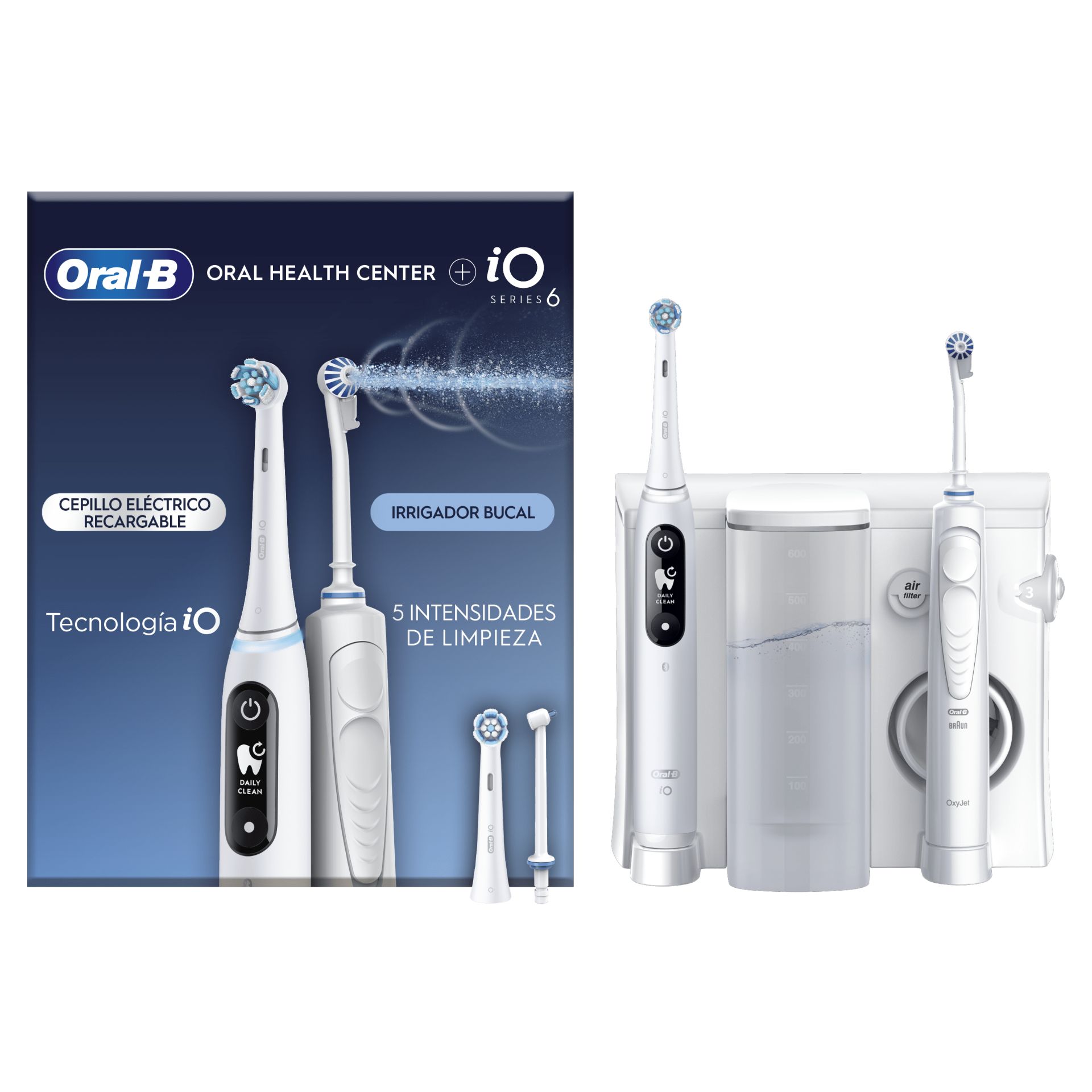 Oral-B iO6 & OxyJet - Elektrische tandenborstel voor volwassenen - Wit