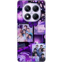Maniacase Beschermhoes Xiaomi Redmi Note 14 Pro 5G BTS CONCEPT VIOLET
