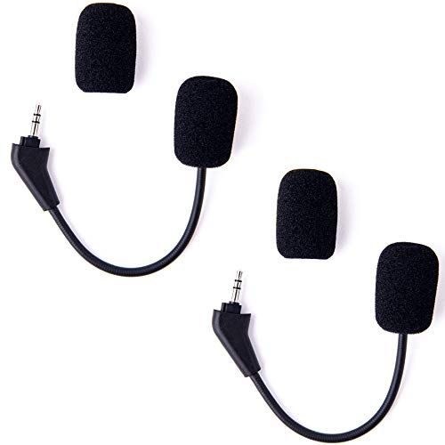 TNE 2-Pack Vervanging Game Mic Microfoon Boom Voor Corsair HS50 HS60 HS70 PS4 Xbox Een Nintendo Switch Computer PC Mac Gaming Headsets