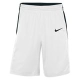 NIKE NT0201-100 Team Basketbal Stock Short 20 Shorts Heren Wit Maat 2XL