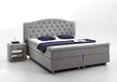 Atlantic Home Collection Boxspringbed CLAIRE, 180x200 cm, incl. Topper H3 Bonell-binnenvering. 180 x 200 cm grijs