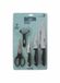 QUTTIN Set van 5 messen, dunschiller en schaar, collectie Nero
