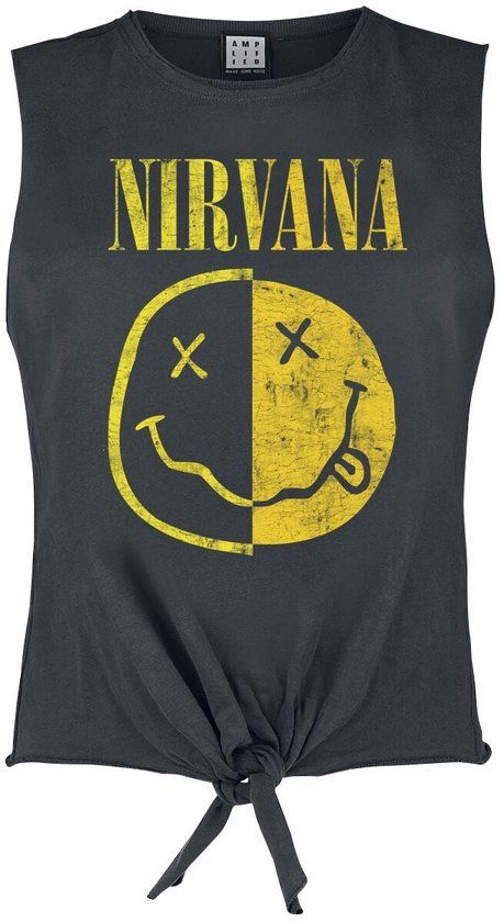 Nirvana Amplified Collection Spliced Top actraciet Katoen L