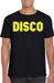 Bellatio Decorations Verkleed T-shirt heren - disco - zwart - geel glitter - jaren 70/80 - carnaval XXL