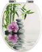 Dripio Antibacterieel toiletbril – hygiënisch en elegant – automatische zitting – bloemen- en steenmotieven – 43,8 x 37,8 cm