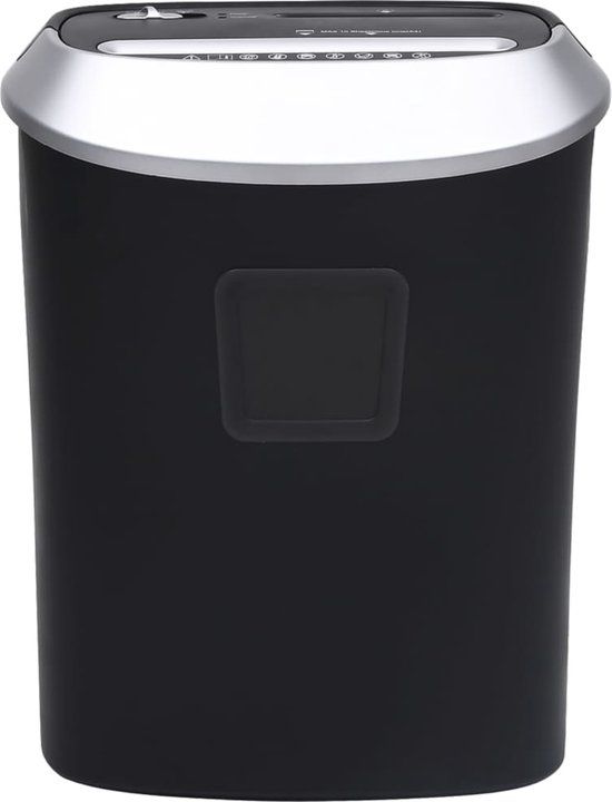 vidaXL Déchiqueteuse de Papier 10 Feuilles Coupe Croisée Transversale Noir