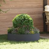 vidaXL Plantenring 5 stuks Antraciet 80 x 80 x 20 cm Koudgewalst staal