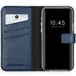 Selencia Lederen Booktype iPhone 12 6.1 inch Blauw