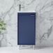 Hudson Reed Meuble lave-mains - 40 cm - Plan vasque encastré - Sur pieds - Bleu - Poignée design chromée
