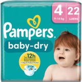 Pampers Baby-Dry Couches Taille 4 (9-14 kg) – 66 pièces