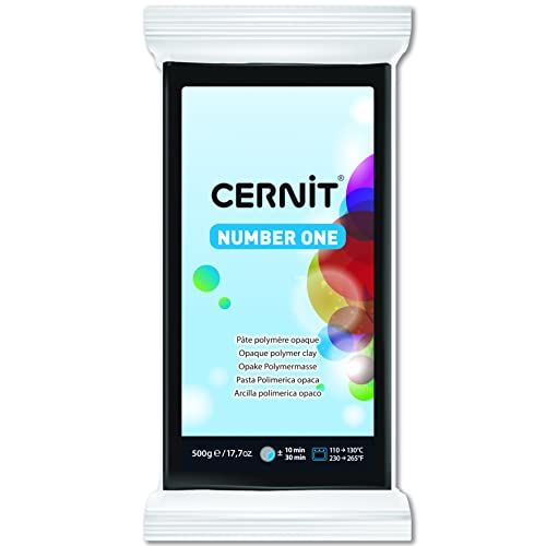 Cernit 1-delige Klei N1 500 G ZWART