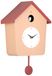 Karlsson Wandklok Cuckoo Light - Zachtbruin - 23x10.5x26.4cm - Wandklok Scandinavisch