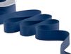Furlanis - Decoratieve gros grain, band caneté, Italiaanse stof - donkerblauw, 30 mm x 20 m
