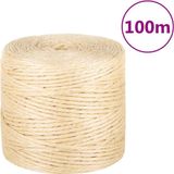 vidaXL Touw 4 mm 100 m 100% sisal