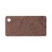 Mopec x4.19 - Kaart bruin 5 x 2,5 cm met perforatie, pak van 100