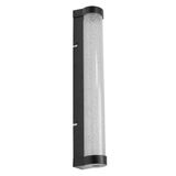 Osram ORBIS Tube LED spiegel-/wandlamp, zwart, glas met bubbeleffect, 9W, 820lm, dimbaar, 3000/4000K verstelbaar via wandschakelaar, 40cm diameter, IP44