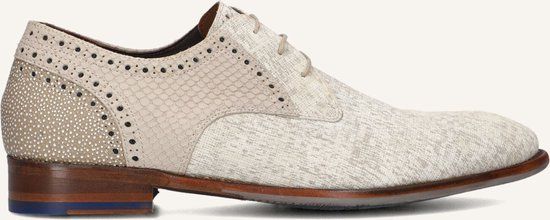 Floris van Bommel Sfm-30361 De Stapper Nette schoenen - Veterschoenen - Heren - Beige - Maat 44⅔