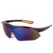 Hofftech Sport- en veiligheidszonnebril - krasbestendig - 100% UV-bescherming - blauw/zwart/oranje