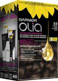 Garnier Olia Permanente haarkleur zonder ammoniak, met bloemenoliën van natuurlijke oorsprong, kleur 5.0 lichtbruin