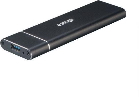 Akasa AK-ENU3M2-02 SSD-behuizing Zwart M.2