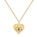 Eastside Ketting 45 cm Goudgeel Zirkonia Wit