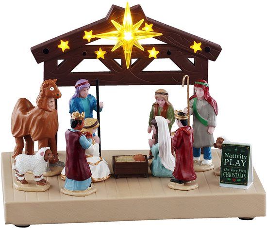 Lemax Nativity Play - Kunststof - Met Licht - 15.20 cm - 19.40 cm