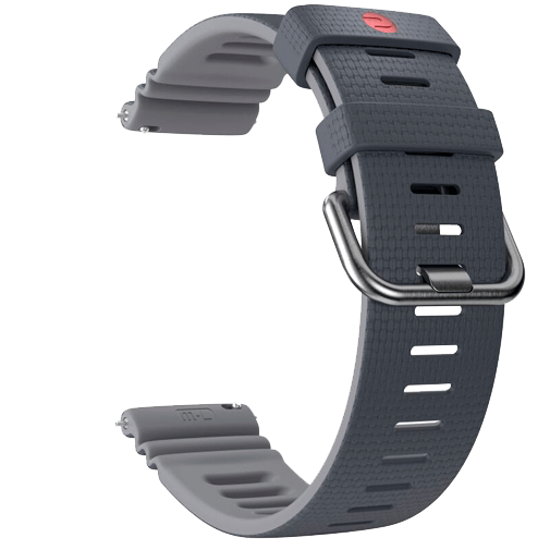 Polar Siliconen Horlogeband 22mm Grijs S - M/L