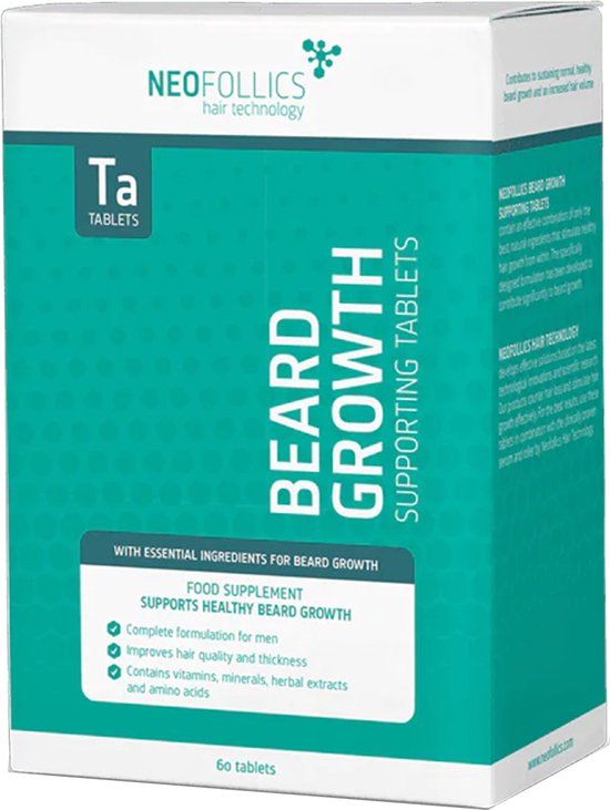 Neofollics - Beard Growth Supporting Tablets - 60st