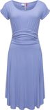 Ragwear Dames zomerjurk Yvone Solid Blauw