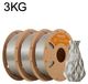 StarTech Standaard PLA filament, 1,75 mm - Geschikt voor 3D-printers - Weinig krimp - Geschikt voor FDM/3D-pennen - Spoel van 3 kg - Signaalgrijs