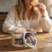 Boîte à stroopwafels avec couvercle imprimé - Ronde