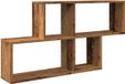 vidaXL Wandschap 100x18x53 cm bewerkt hout oud houtkleurig