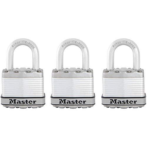 Masterlock Master Lock M1EURTRI Hangslot Excell® Gelamineerd staal - set van 3 - 45mm breed