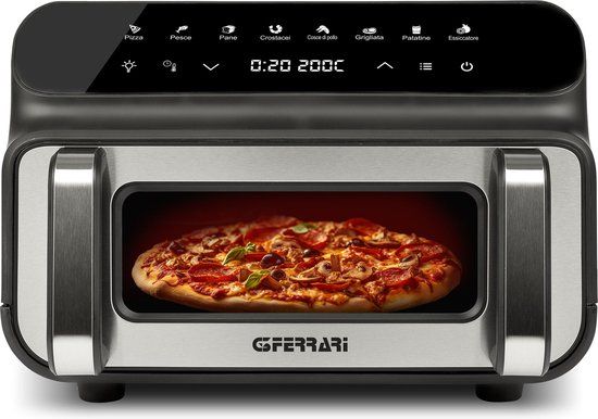 G3 Ferrari G10181 Enkel 10 l Vrijstaand 2000 W Frituurpan Zwart, Roestvrijstaal