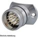 Hummel M23 Signal Gerätesteckverbinder Radius 35mm Einlöt Gerade Polzahl 17-pol., Stift Mit Vibrationsschutz D. 70mm Vorderwand - 1 Stück