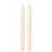 Dorica Set van 2 decoratieve kaarsen, ivoor, brandduur 8 uur, diameter 2,5 cm, hoogte 25 cm