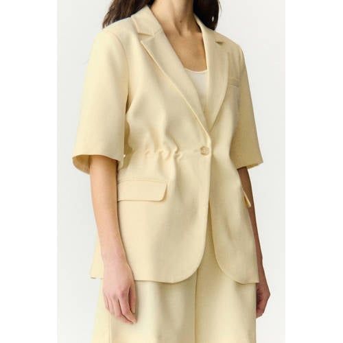YAS getailleerde blazer - lichtgeel