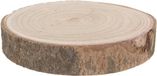 Merkloos Anna Paulowna boomschijf - bruin - hout - 23 cm