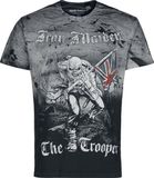 Iron Maiden The Trooper Heren T-shirt - grijs - S